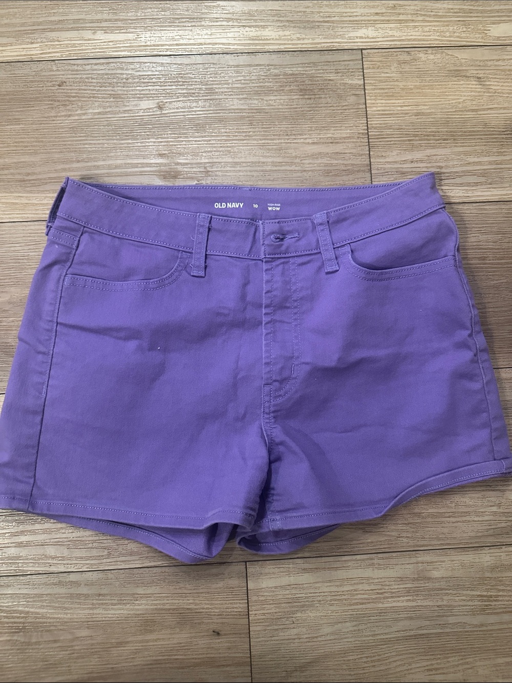 Old Navy Purple Stretch Denim Shorts